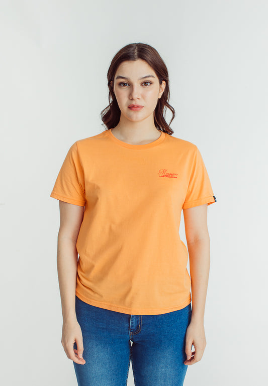 Mossimo Ariza Apricot Orange Classic Fit Tee