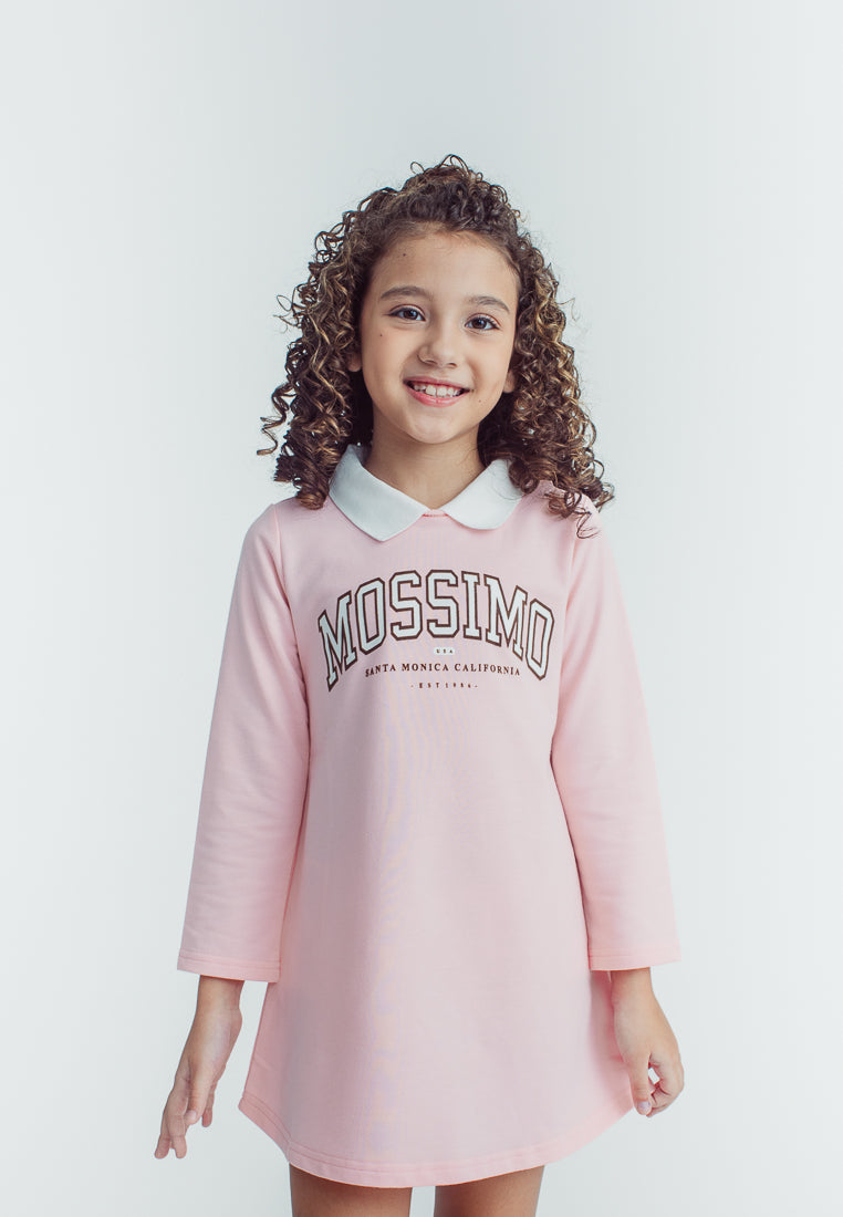Mossimo Kids Maycie Pink Varsity Polo Colar Dress
