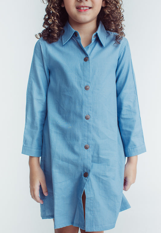 Mossimo Kids Liezel Light Blue Denim Dress