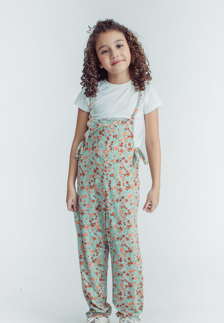 Mossimo Kids Jobelle Fatigue Floral Ribbed Jumpsuit