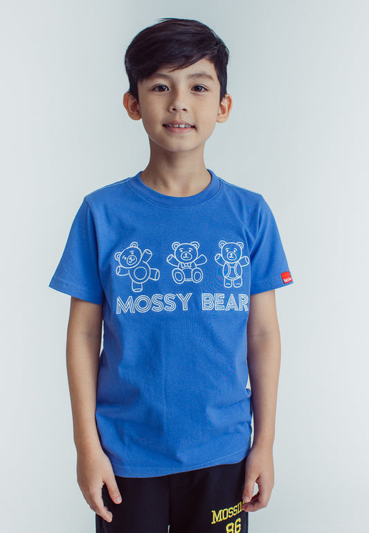 Mossimo Kids Skyler Amparo Blue Mossybear Regular Graphic Tshirt