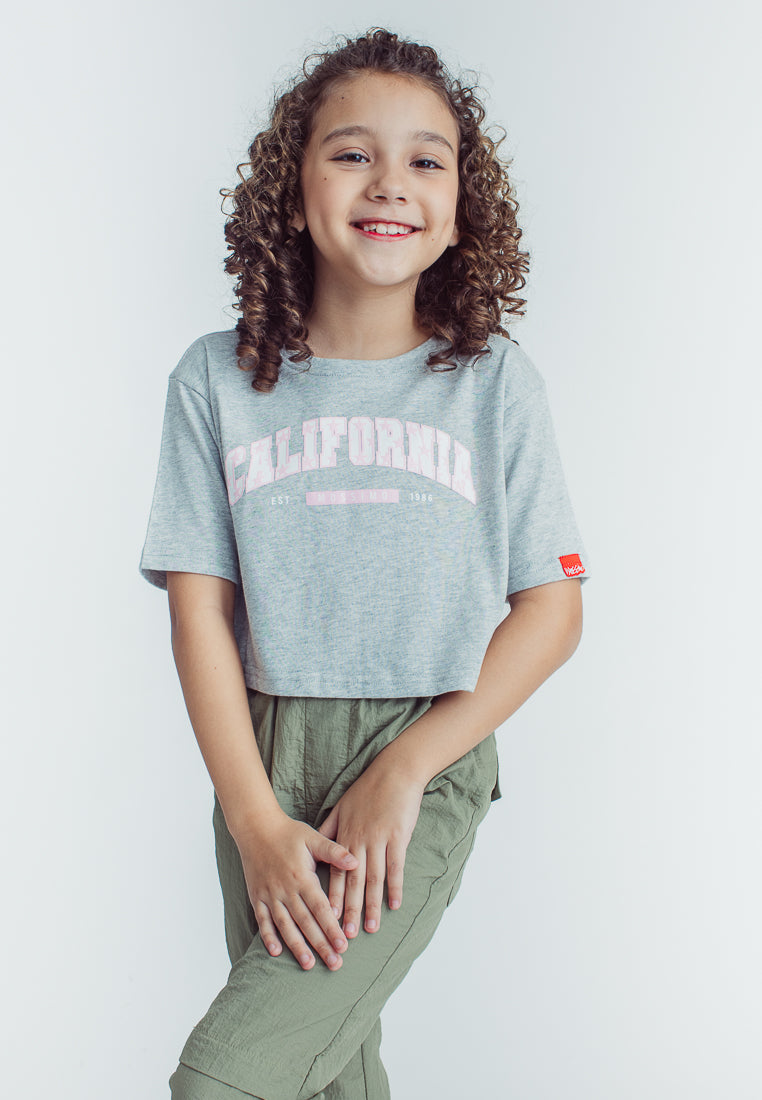 Mossimo Kids Realyn Heather gray Loose Cropped Fit Tee