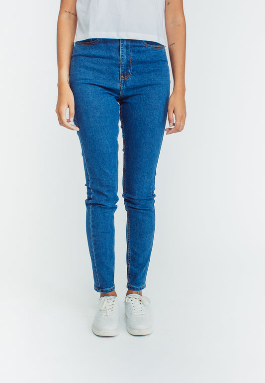 Mossimo Amica Medium Blue Five Pocket Skinny High Jeans