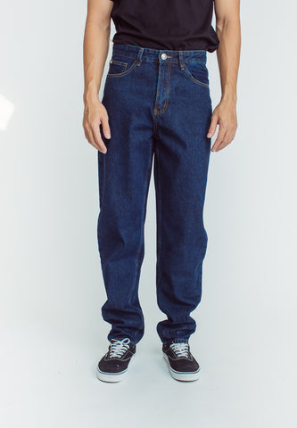 Mossimo Jace Dark Blue Relaxed Five Pocket Jeans