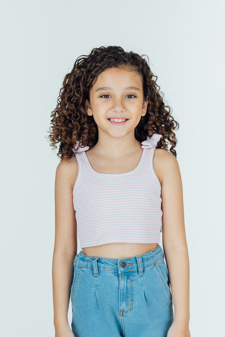 Mossimo Kids Light Pink Cropped Tank Top
