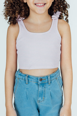 Mossimo Kids Light Pink Cropped Tank Top