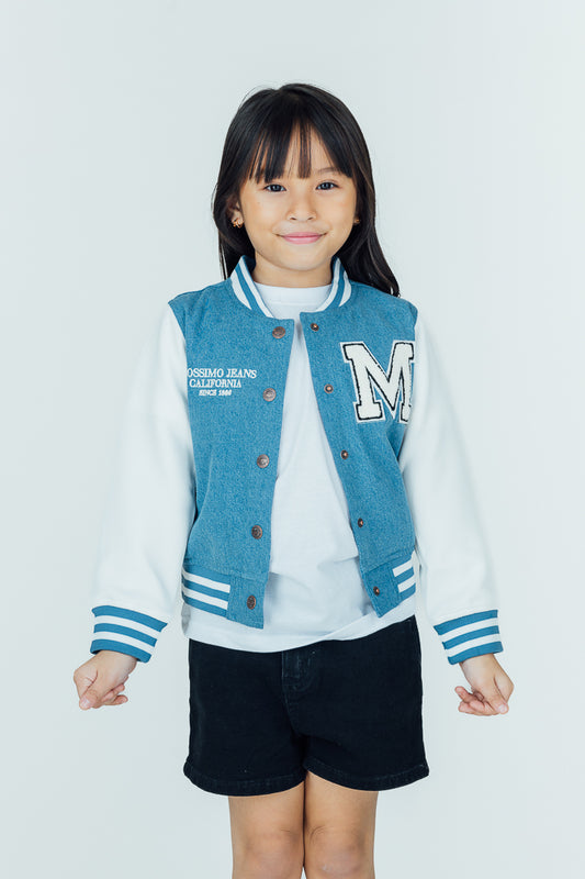 Mossimo Kids Jackie Medium Blue Bomber Jacket
