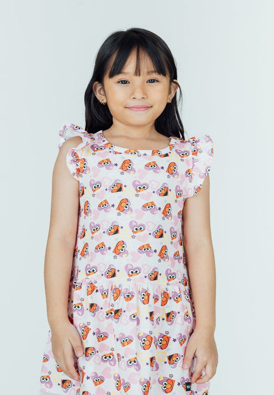 Mossimo Kids Pink Sesame Street Printed Dress