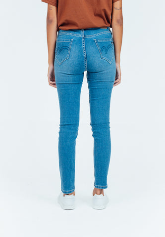 Mossimo Tricia Medium Blue Skinny Low Jeans