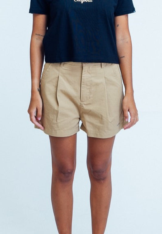 Mossimo Ava Beige High Rise Smart Shorts