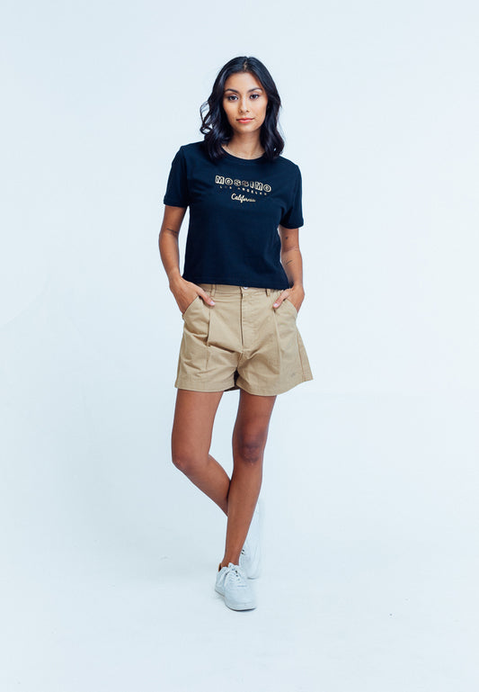 Mossimo Ava Beige High Rise Smart Shorts