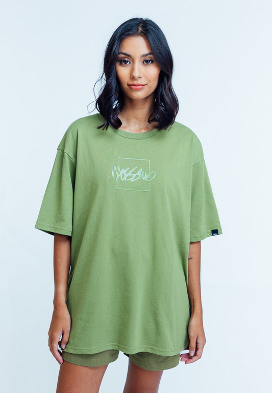 Mossimo Luisa Iguana Green Oversized Fit Tee