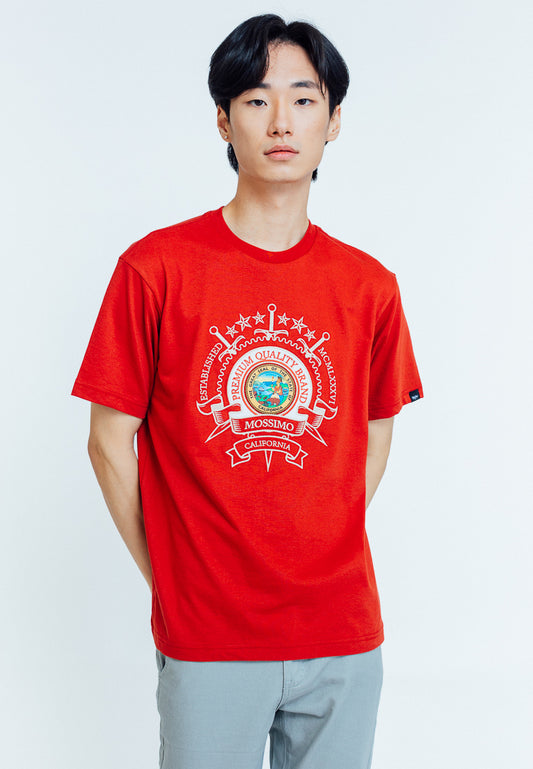 Mossimo Luiz Red Premium Comfort Fit Tee