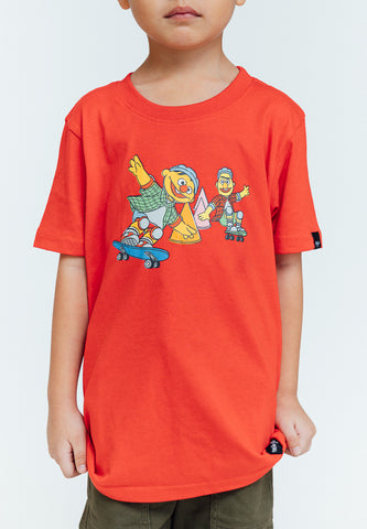 Mossimo Kids Red Sesame Street with Skate Print Tshirt