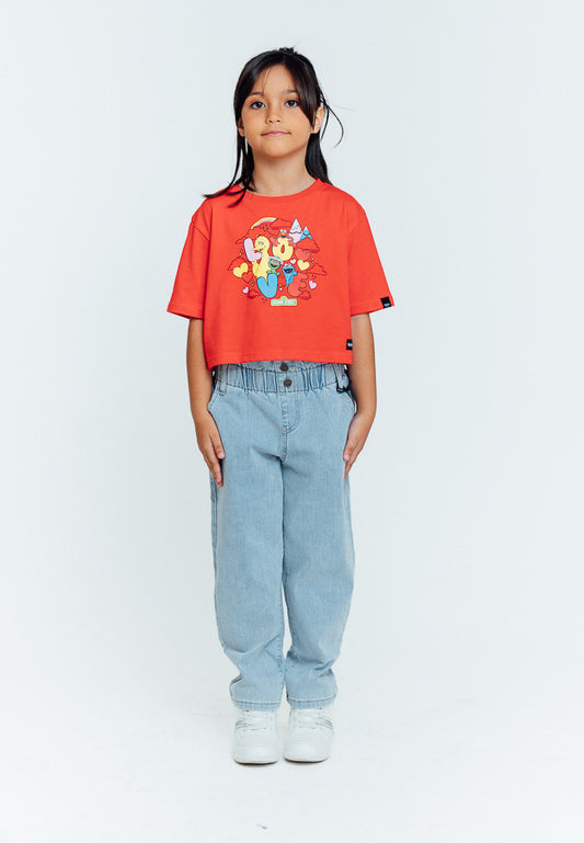 Mossimo Kids Elaiza Light Blue Paperbag Waist Jeans