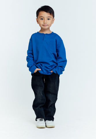 Mossimo Kids Dustin Amparo Blue Long Sleeve Shirt