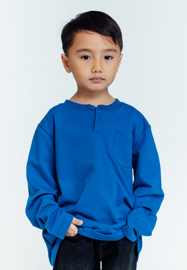 Mossimo Kids Dustin Amparo Blue Long Sleeve Shirt