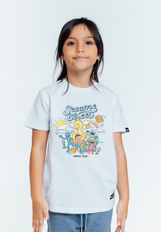 Mossimo Kids Sesame Street White Blue Tshirt and Short Set