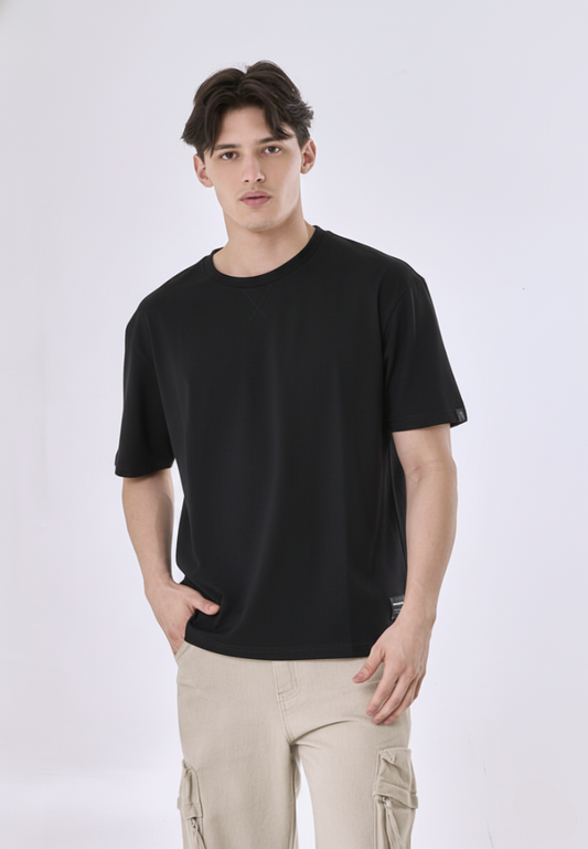 Mossimo Alby Black Premium Roundneck Classic Fit Tee