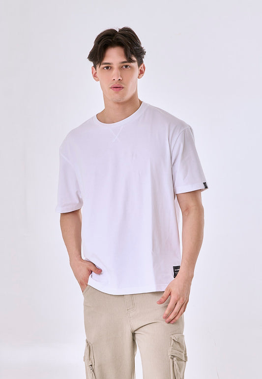 Mossimo Alby White Premium Roundneck Classic Fit Tee