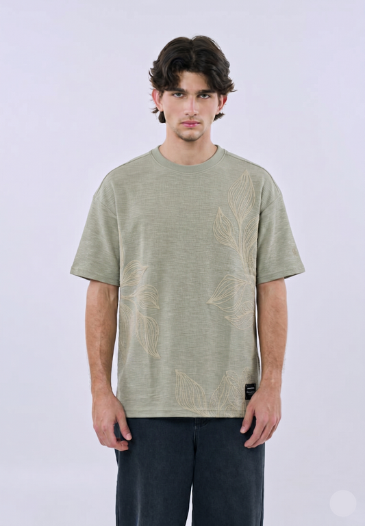 Mossimo Zale Pale Green Urban Fit Tee For Men