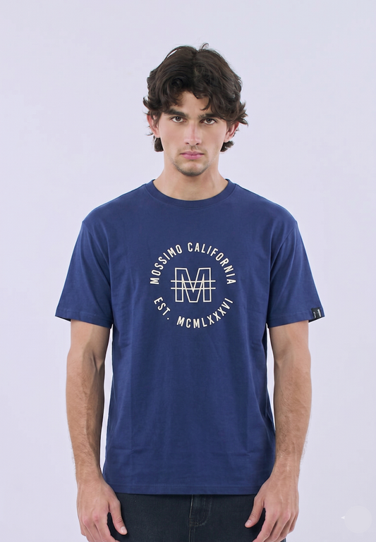 Mossimo John Blue Modern Fit Tee For Men