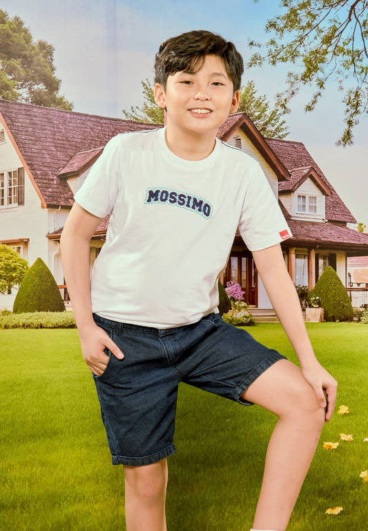 Mossimo Kids River White Basic Graphic Tshirt For Boys