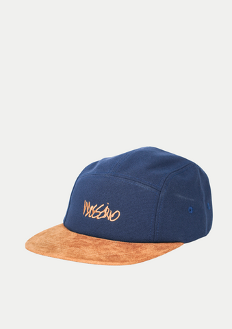Mossimo Navy Blue Panel Cap with Embroidery