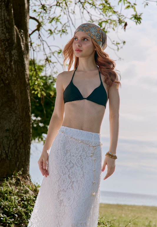 Mossimo White A-line Mesh Midi Skirt For Women