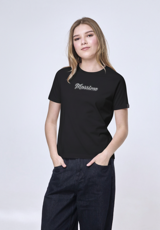 Mossimo Esther Black Classic Fit Tee