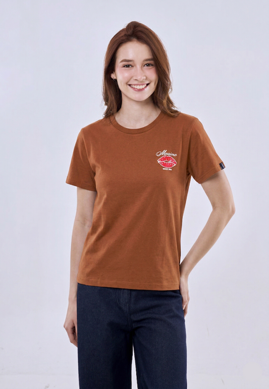Mossimo Colette Rust Classic Fit Tee For Women