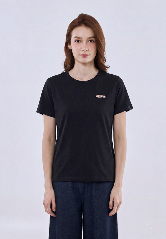 Mossimo Amara Black Classic Fit Tee For Women