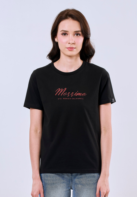Mossimo Arabella Black Classic Fit Tee For Women