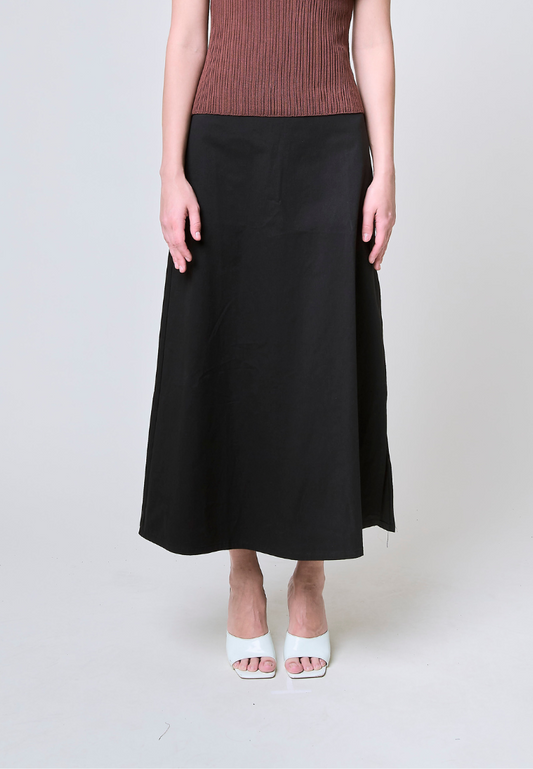 Mossimo Mira Black Long Skirt w/ Side Slit