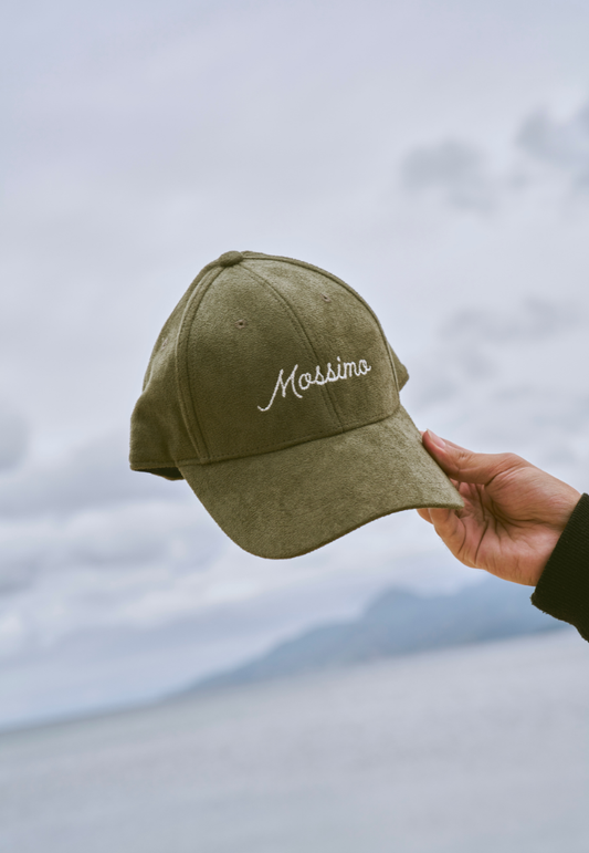 Mossimo Olive Unisex Suede Baseball Cap For Men For Women