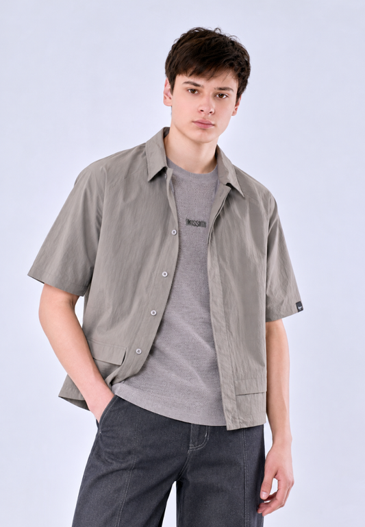 Mossimo Men's Dark Gray Modified Tailored Fit Top