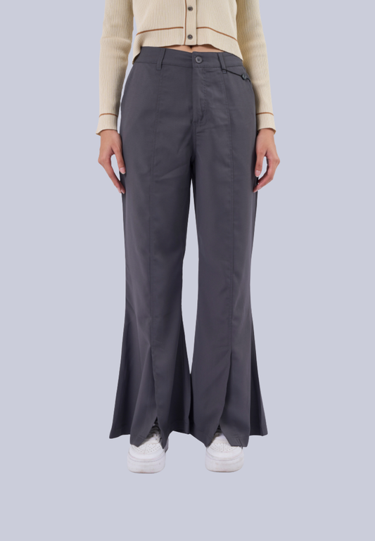 Mossimo Addison Gunmetal High Waisted Loose Straight Pants