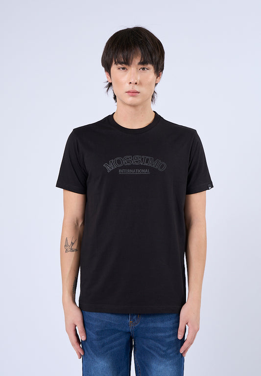 Mossimo Kael Black Round Neck Musle Fit Tee