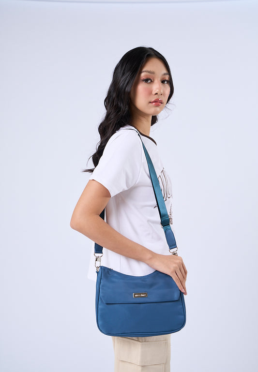 Mossimo Sheryn Blue Shoulder Bag