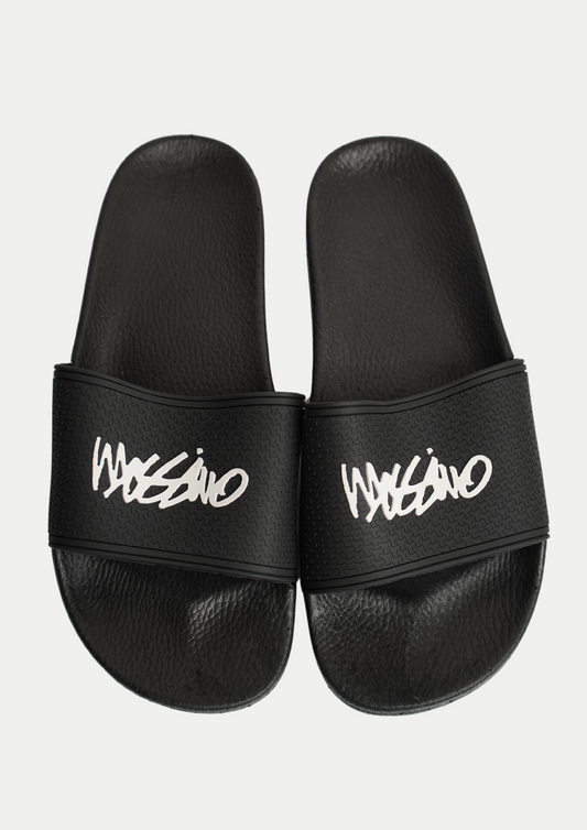 Black Mossimo Men's Rubber Slides