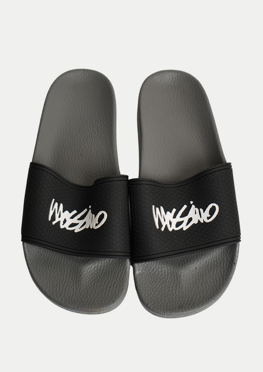 Gray Mossimo Men's Rubber Slides