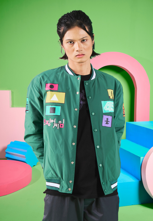 Mossimo Green Squid Game Unisex Bomber Premium Jacket