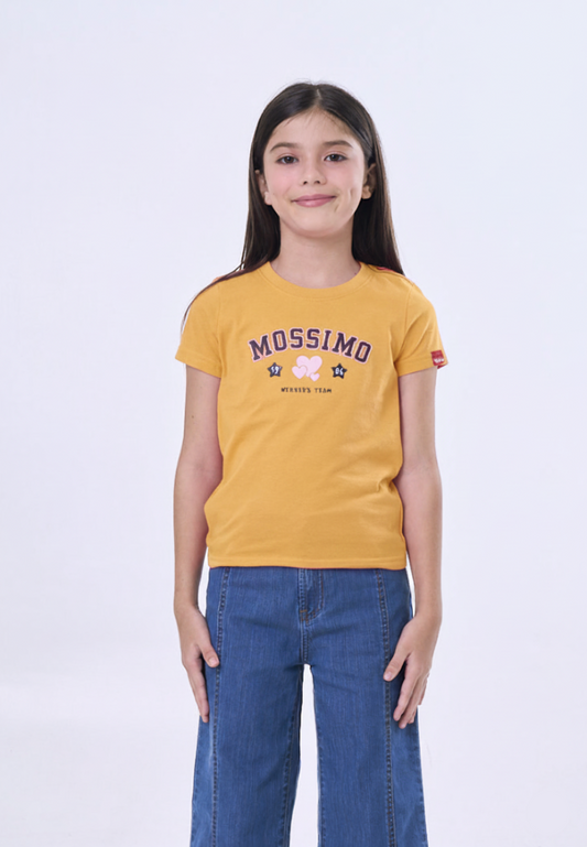 Mossimo Kids Cheryl Yellow Basic Graphic Tshirt