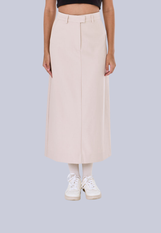 Mossimo Haisley Oat Mid Waist Maxi Skirt