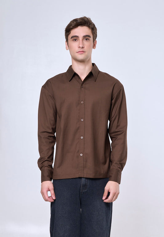 Mossimo Marvin Brown Comfort Long Sleeves