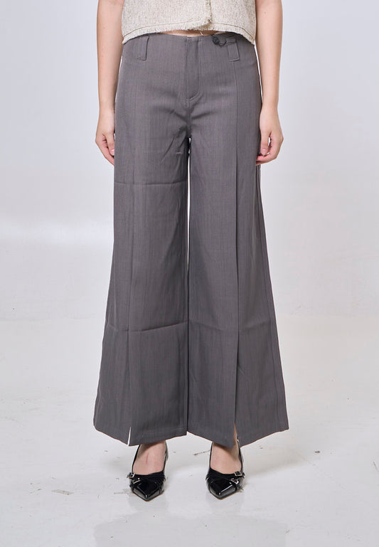 Mossimo Estella Dark Gray Mid Pleated Trouser