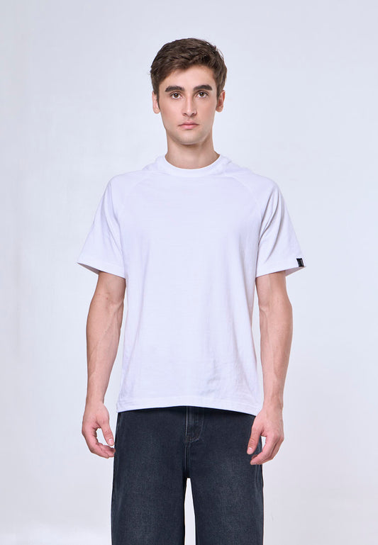 Mossimo Dean White Raglan Comfort Fit Tee
