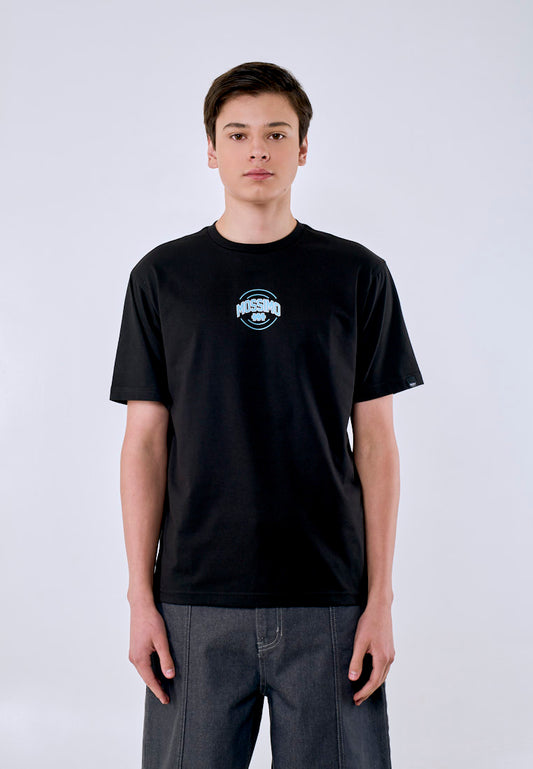 Mossimo Men's Black Small Logo Comfort Fit Tee
