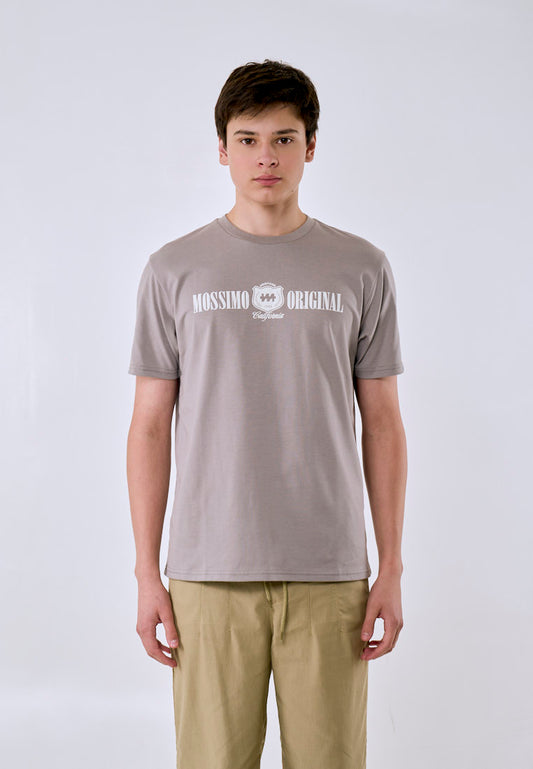 Mossimo Men's Ash Gray Suedex Logo Classic Fit Tee