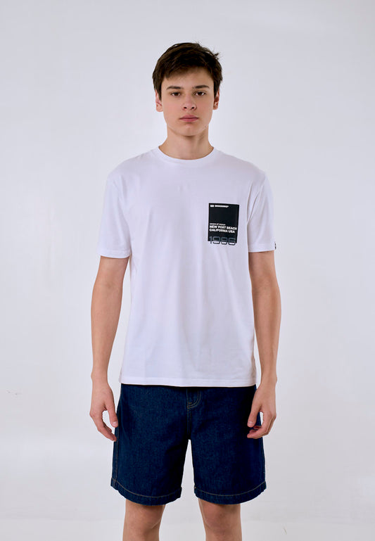 Mossimo Farnell White Unisex Tee